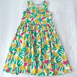 Hanna Andersson Racerback Skater Dress in Zesty Citrus Print